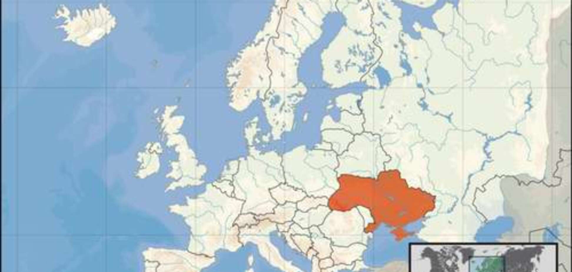 Украина появилась на карте мира