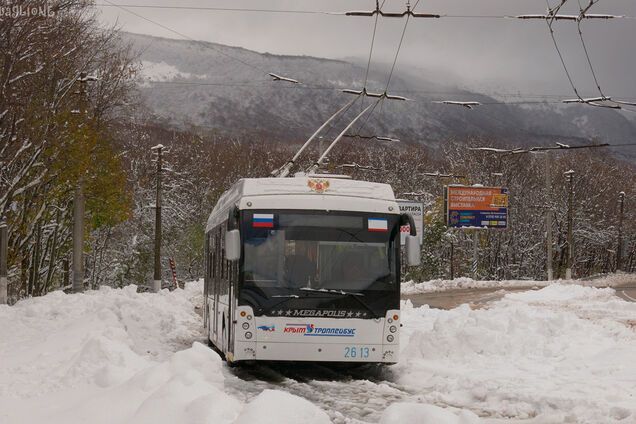 Снег в Крыму
