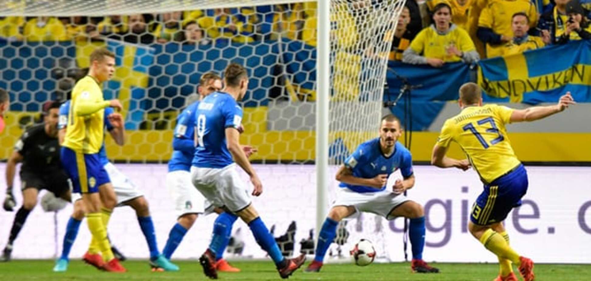 Без шансов для Буффона: Швеция обыграла Италию в плей-офф ЧМ-2018