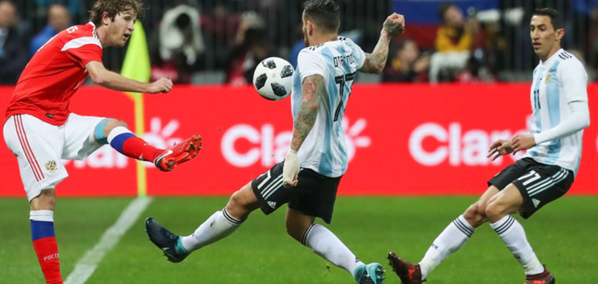 Матч Россия - Аргентина побил в Москве 'украинский' рекорд