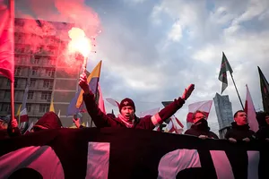 марш националистов Польша