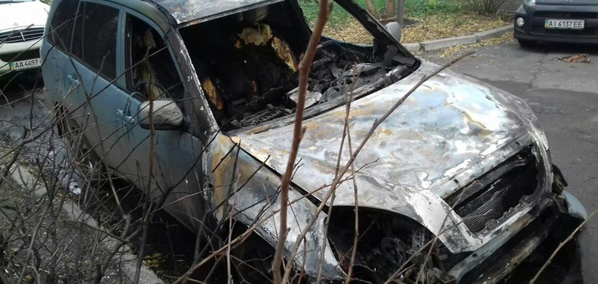 Сожгли авто, Киев