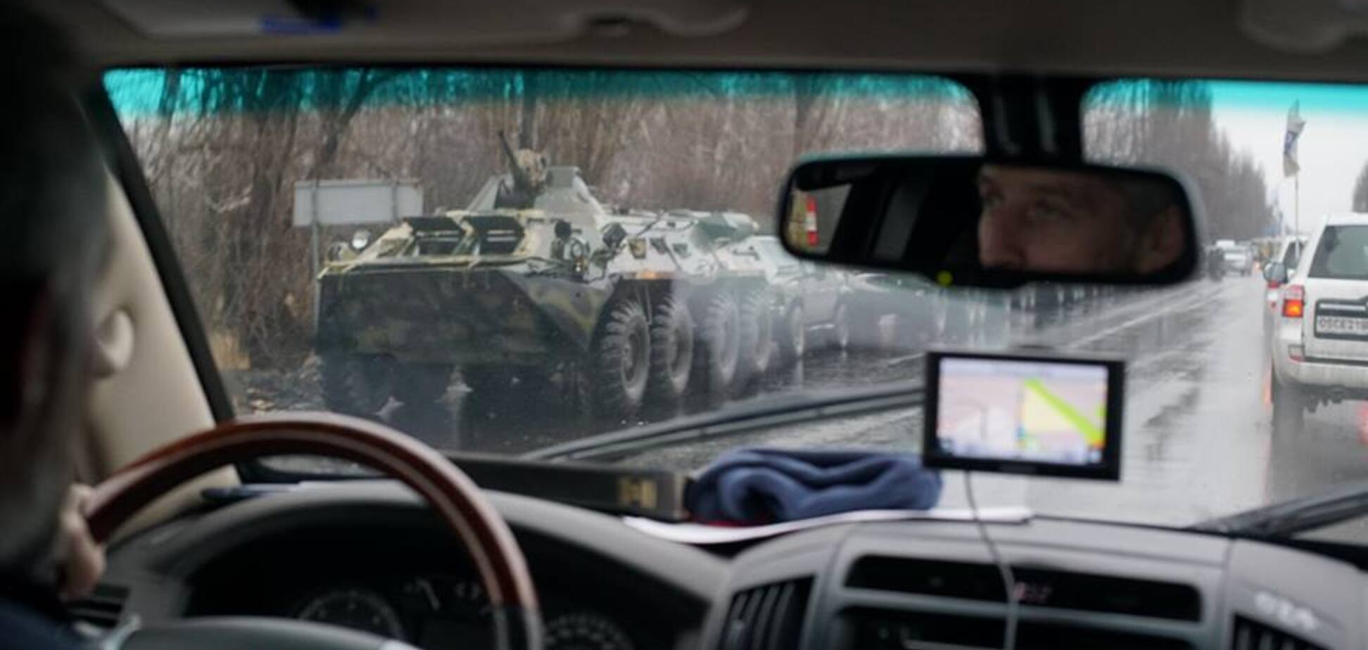 Российские танки в Луганске