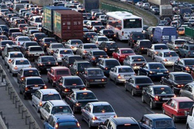 Пробки, Южный мост, Киев