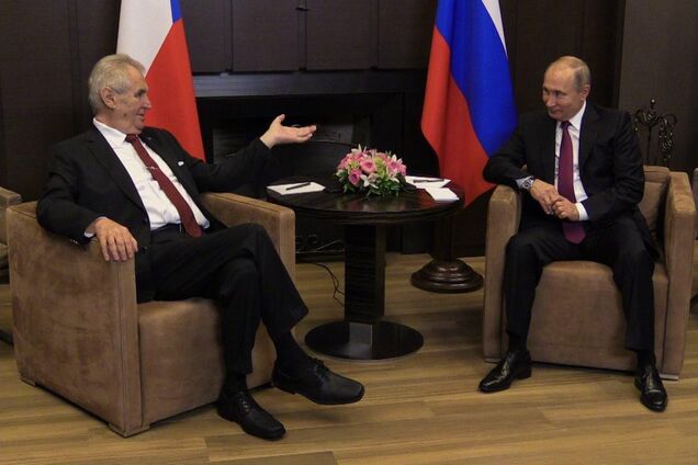 Президент Чехії прогнувся перед Путіним