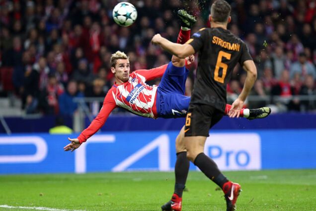 Французский нападающий забил феноменальный гол боковыми ножницами в Лиге чемпионов: опубликовано видео шедевра