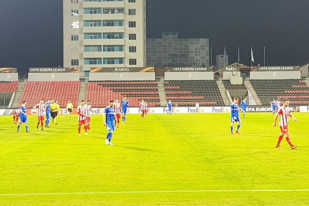 'Динамо' проиграло албанцам в пятом туре Лиги Европы