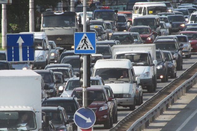 Пробки, Южный мост, Киев, мост Фукса, Московский мост