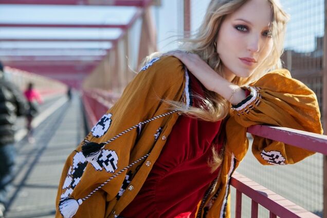 'Вареники фешн': внучка легендарного рокера снялась в вышиванках для украинского бренда