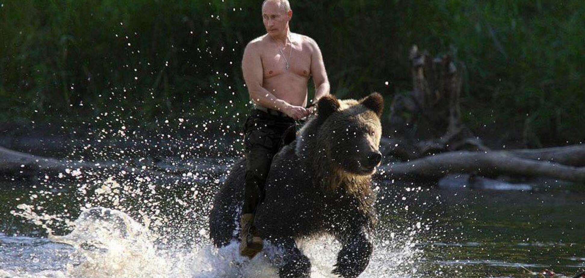 Путин на медведе