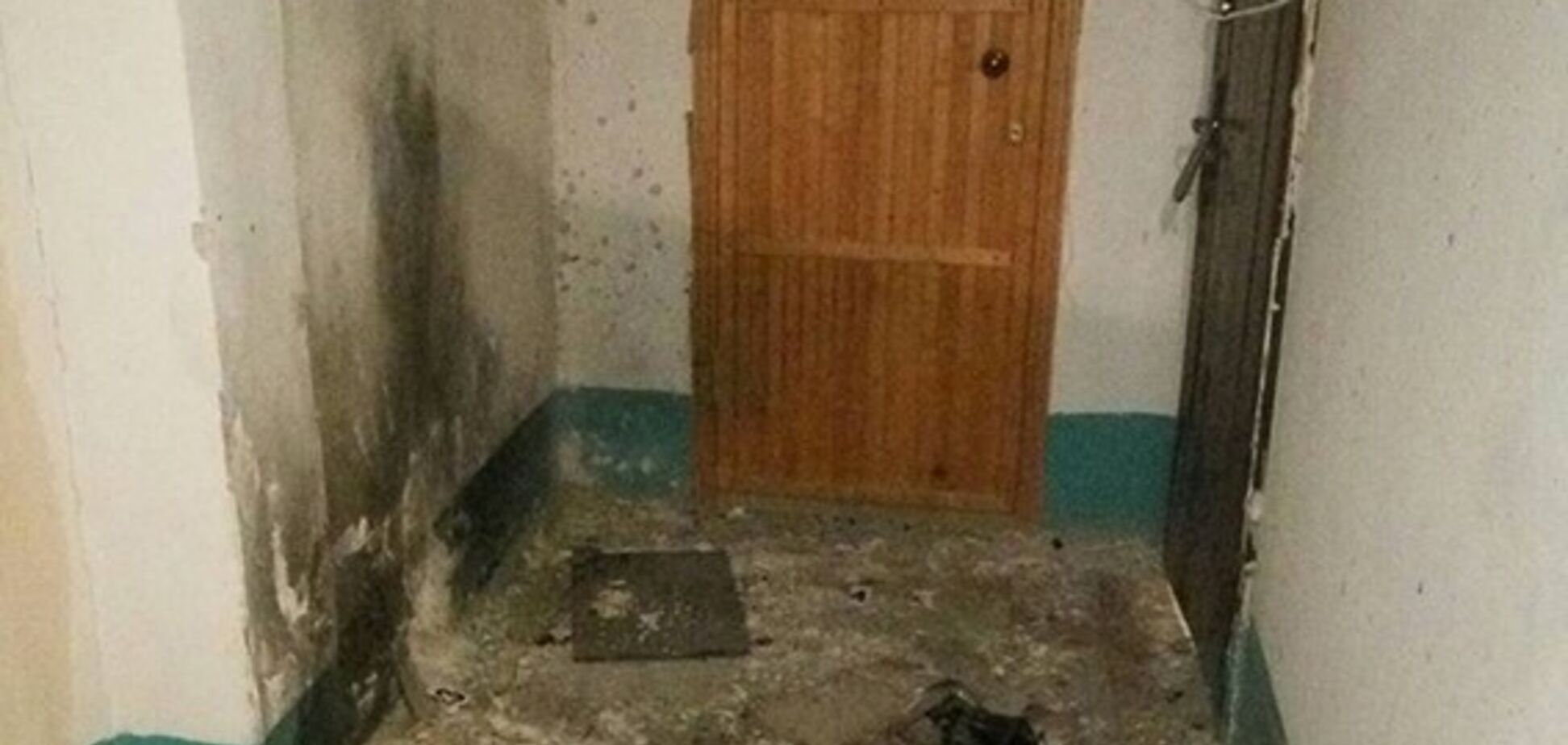 Место взрыва гранаты в Днепре