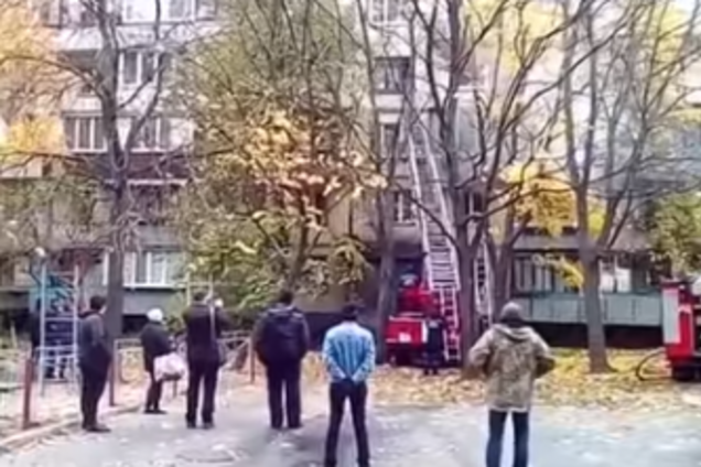 Пожар в Киеве