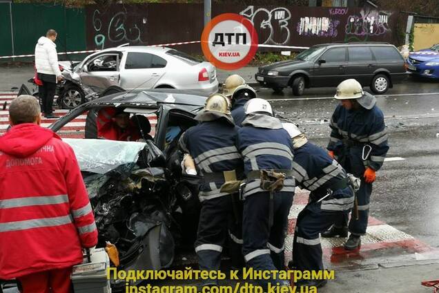 Пьяное ДТП в Киеве