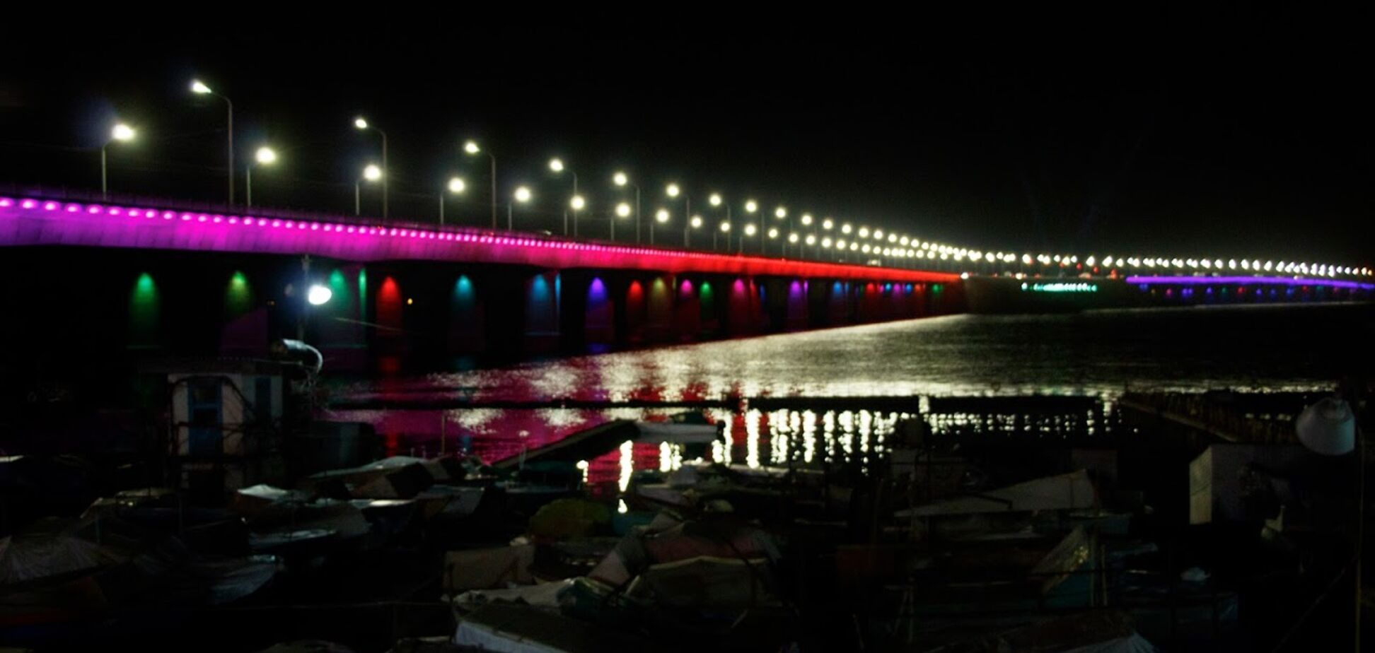 Вогні переправи: Філатов представив унікальне динамічне освітлення Кайдацького мосту в Дніпрі