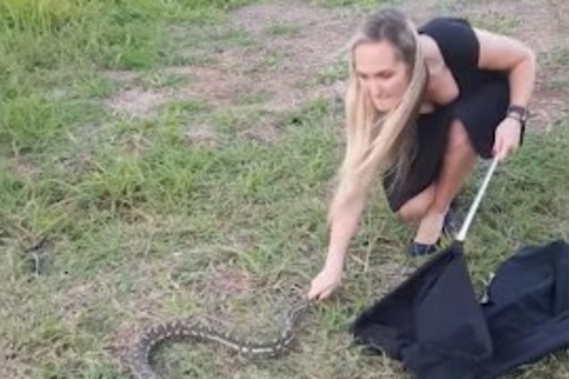 Спіймати пітона на шпильках: гламурна українка викликала фурор в Австралії