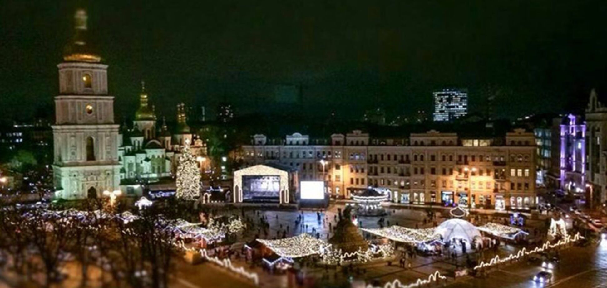 центр Киева, Новый год 