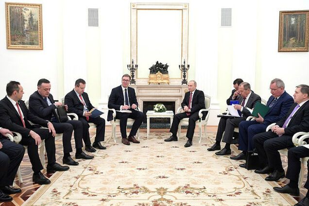 Встреча Владимира Путина и Александра Вучича