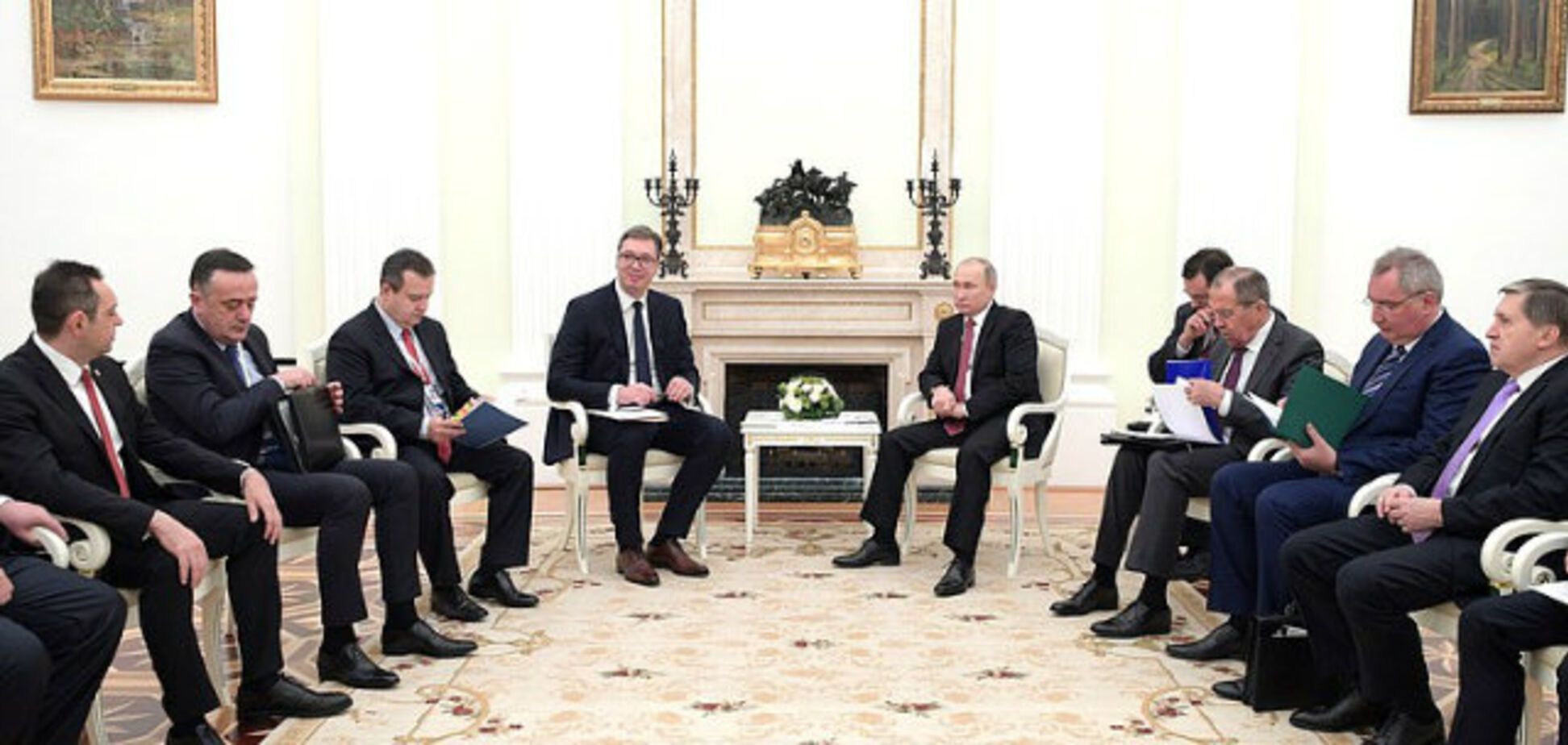 Встреча Владимира Путина и Александра Вучича