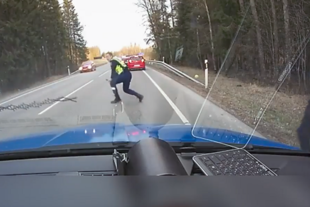 Війна на дорогах: мережу вразило відео затримання порушника в Естонії