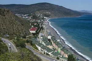 Вид на поселок Рыбачье а Алуштинском регионе