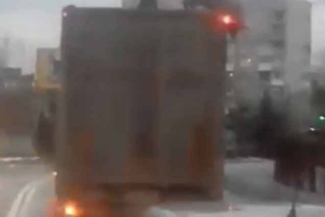 Бойкот новогоднему столу? Под Киевом свинья на крыше авто взбудоражила жителей