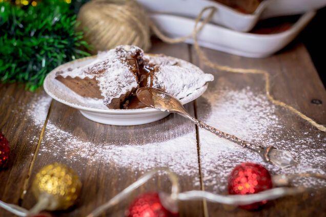 лава-кейк с новогодним сюрпризом