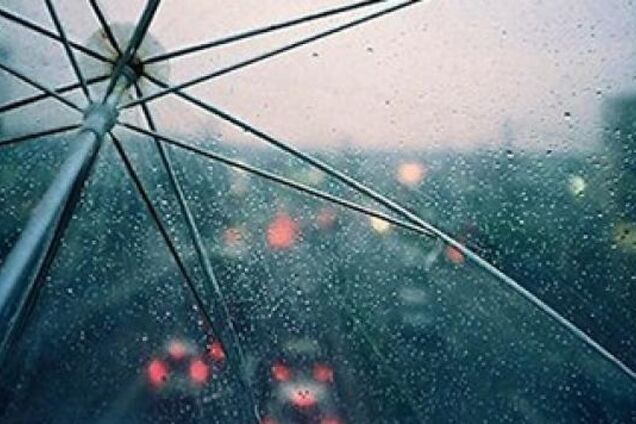 дощ, парасолька