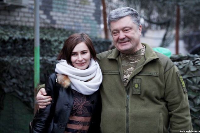 Мария Варфоломеева и Петр Порошенко