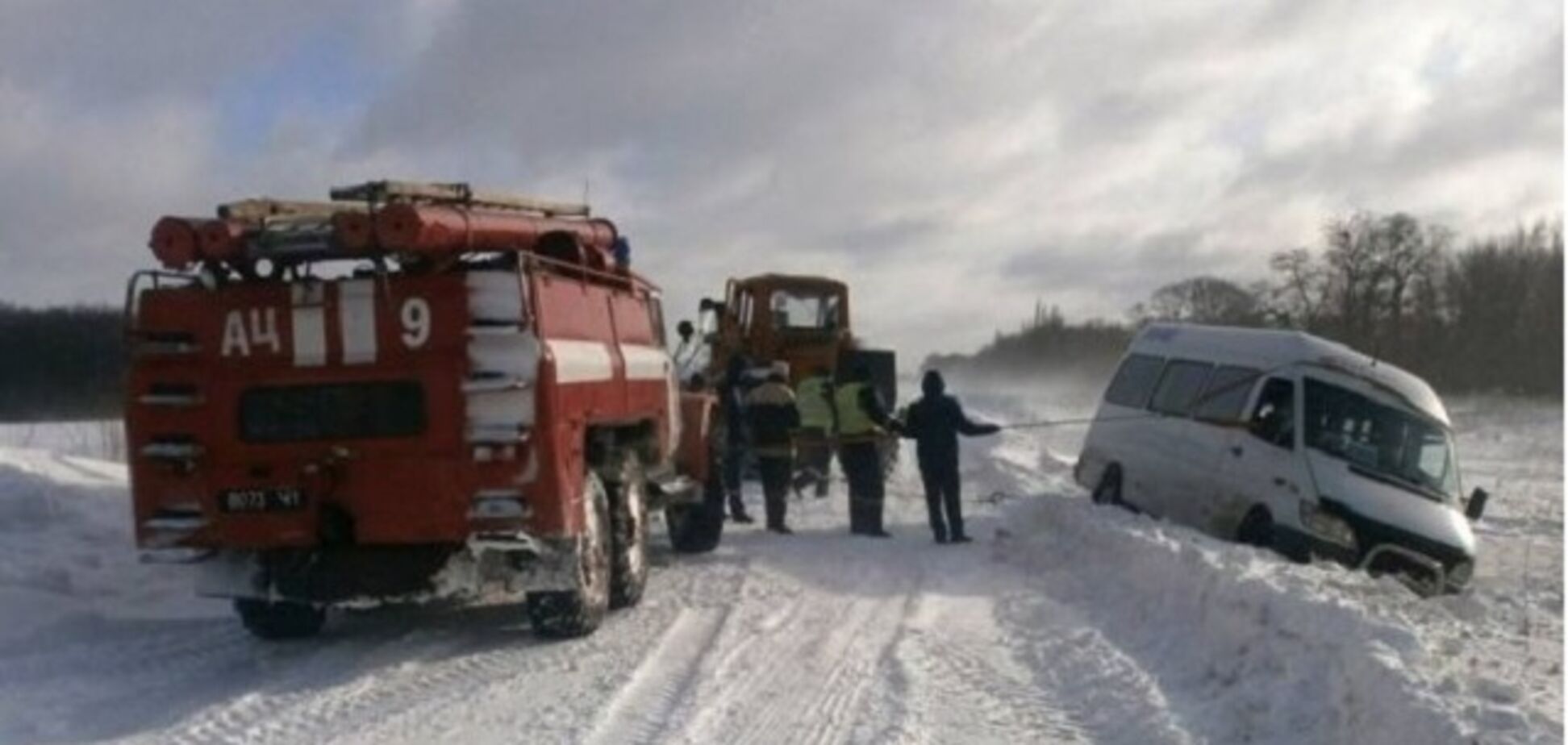 Снежный коллапс на Западе Украины