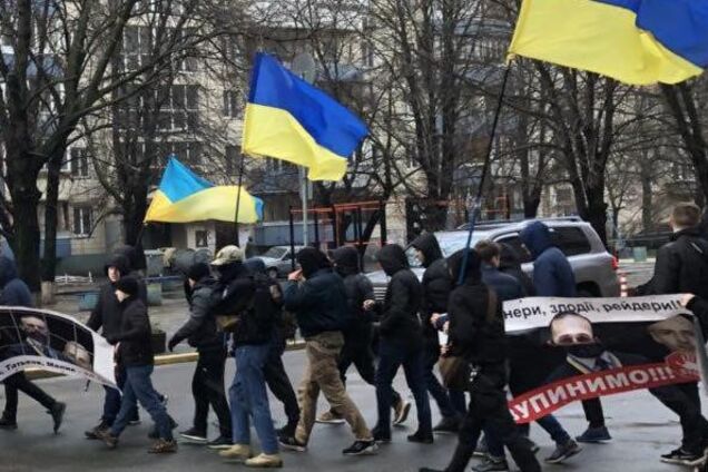 У Києві пройшов 'марш проти свавілля судді Ємельянова та його поплічників Маліка і Татькова'