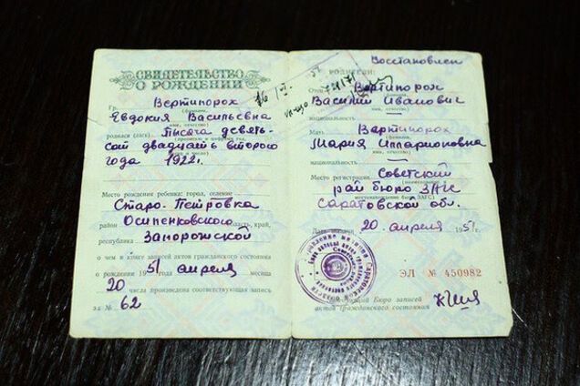 Свідоцтво про народження