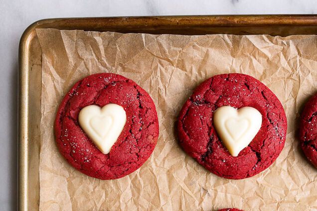 День св.Валентина: рецепт печенья 'красный бархат'