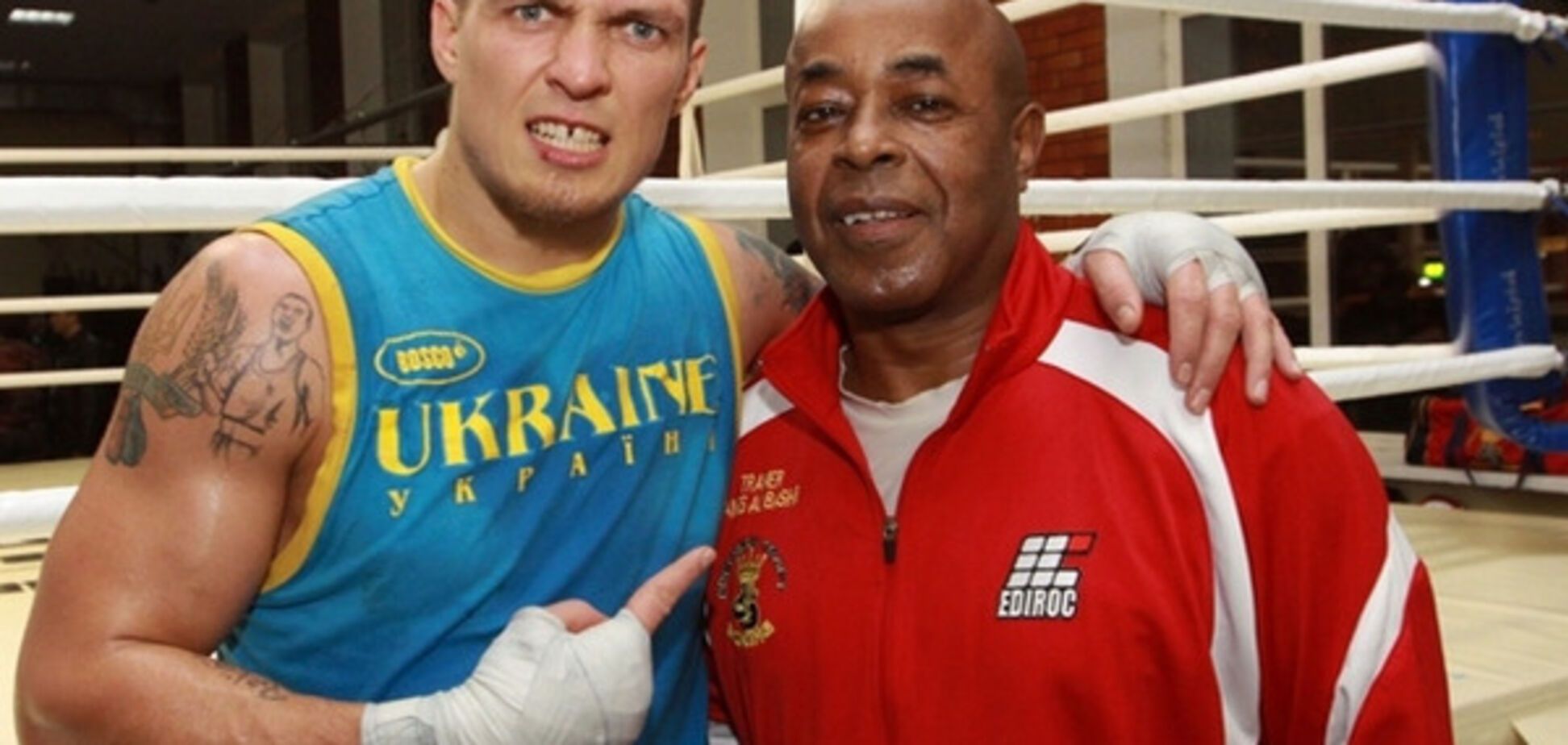 Александр Усик и Али Башир