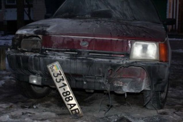 Сожженное авто