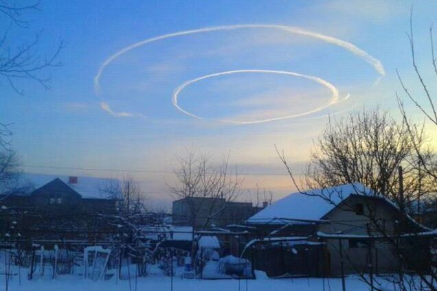 НЛО, круги в небе