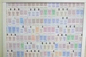 картина из талончиков