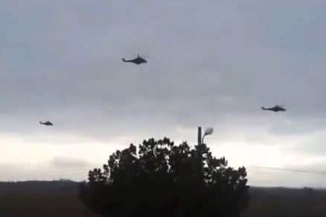 Российские вертолеты в Крыму
