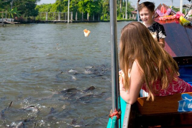 кормление рыб, Таиланд