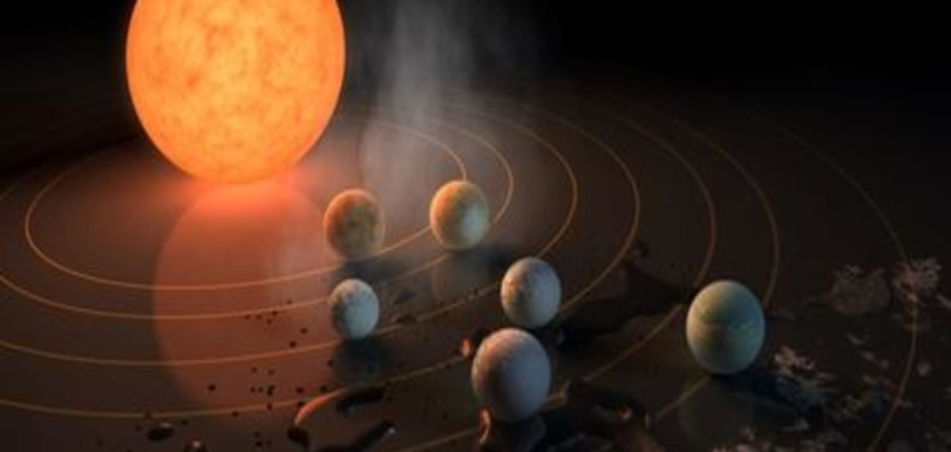 NASA виявило сім землеподібних планет у сузір'ї Водолія
