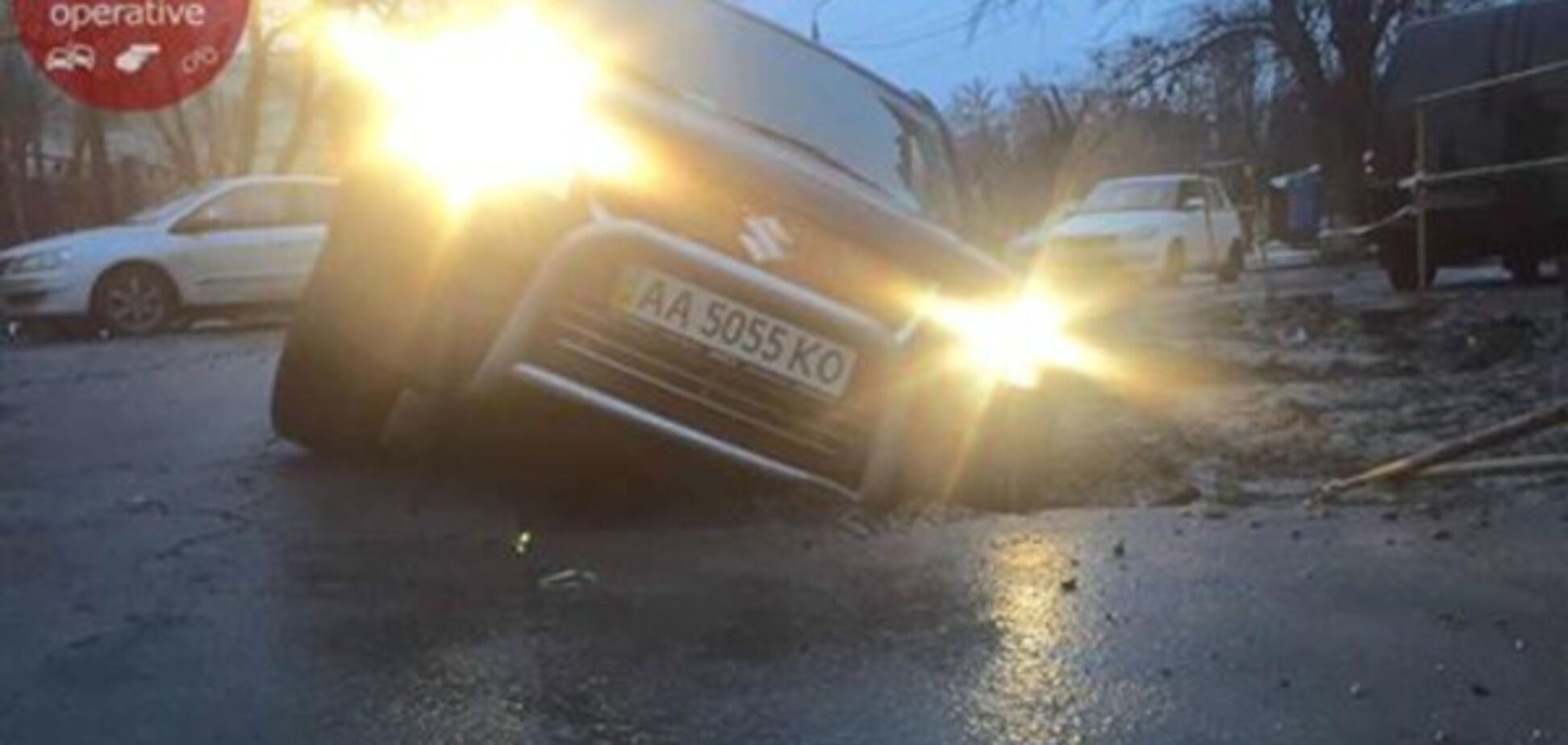 провал асфальта