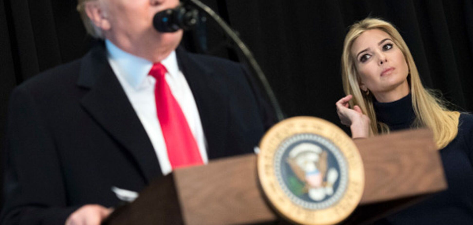 Дональд Трамп и его дочь Иванка