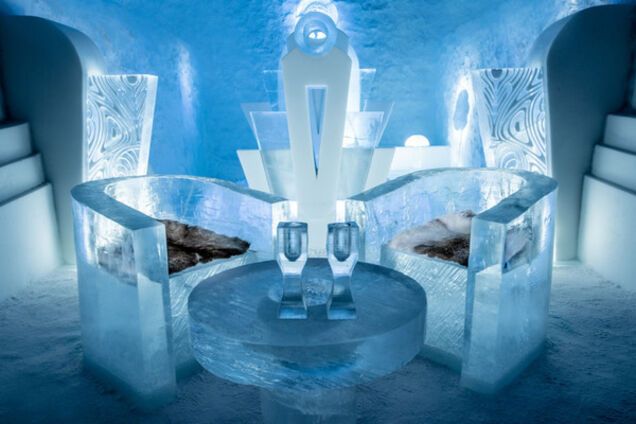 ледянной отель Icehotel в Швеции