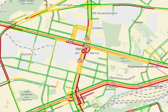 пробки в Киеве