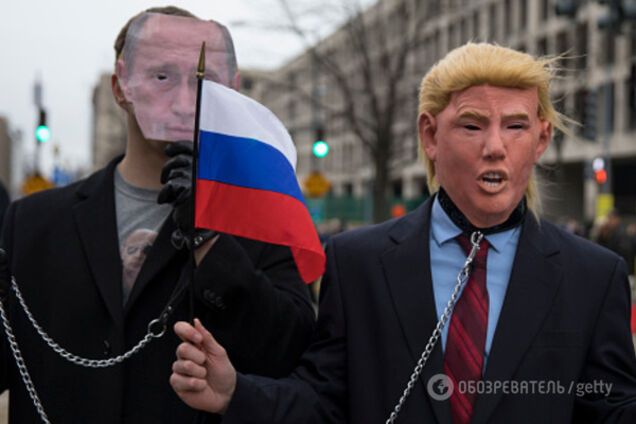 путин трамп маски