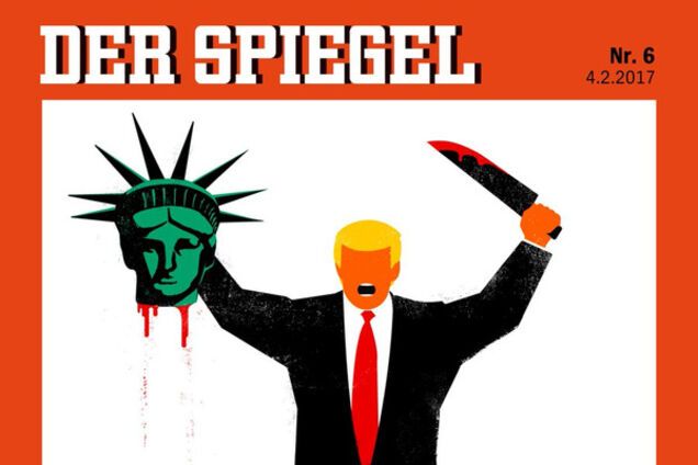 Обложка Spiegel с Трампом