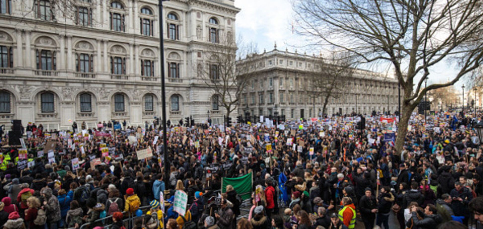 Протесты против Трампа в Лондоне