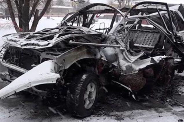 Взорванное авто