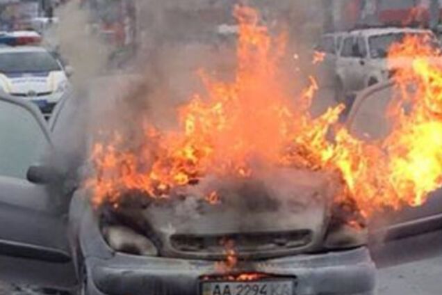Возгорание авто
