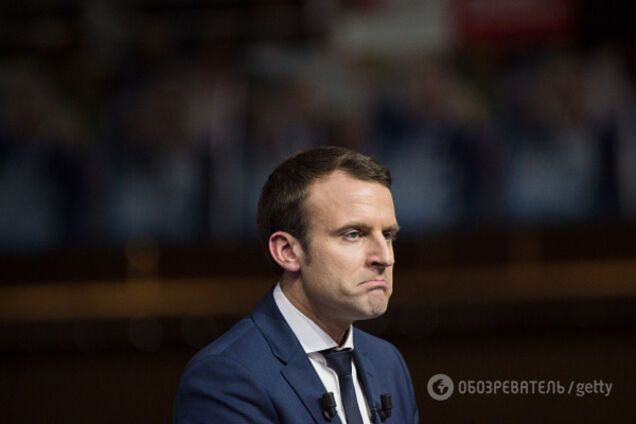 Кандидат в президенты Франции Эммануэль Макрон