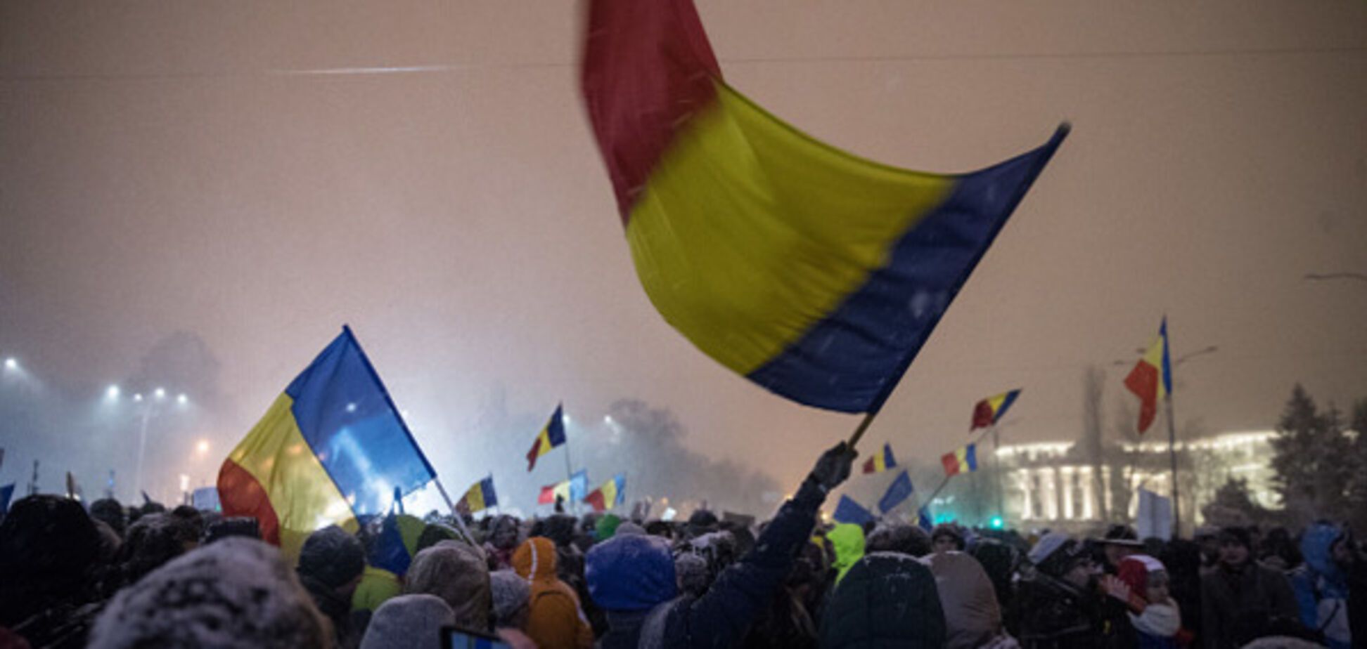 протесты в Румынии